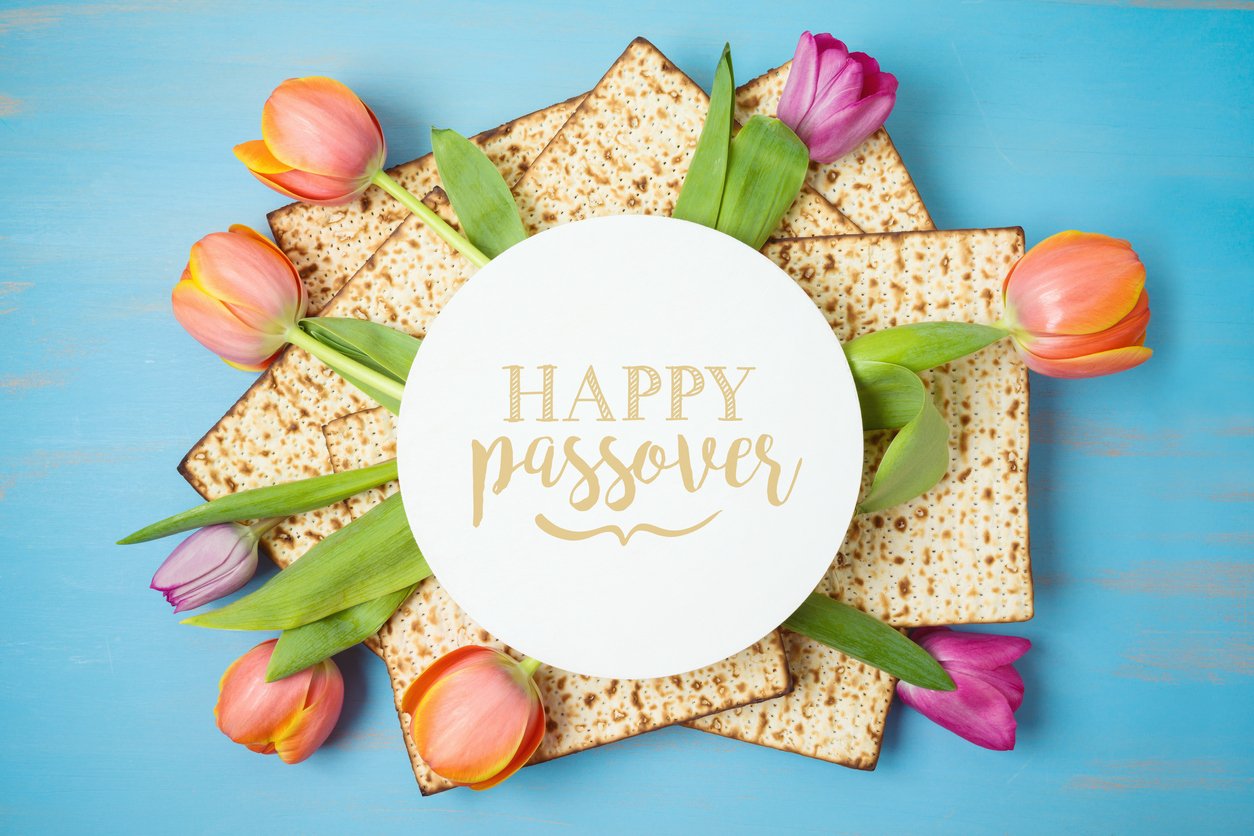 when-is-passover picture of crackers and flowers